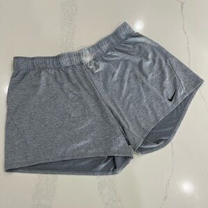 Nike Women's Shorts Plus Size Dri-Fit Grey Running Training Gym Sport DV7668-073